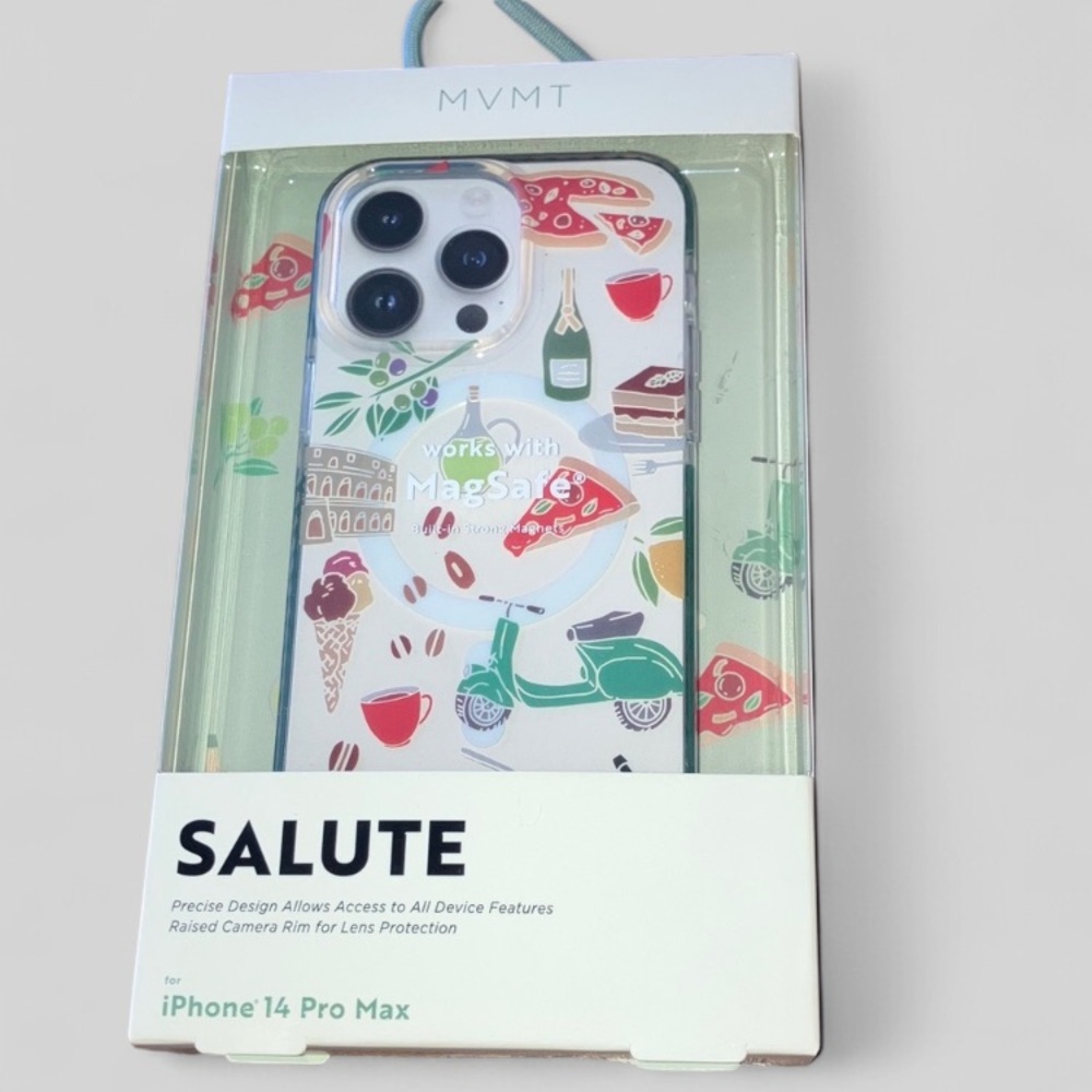 MVMT Italy Novelty Print iPhone 14 Pro Max Salute New! 3/$15 bundle sale!